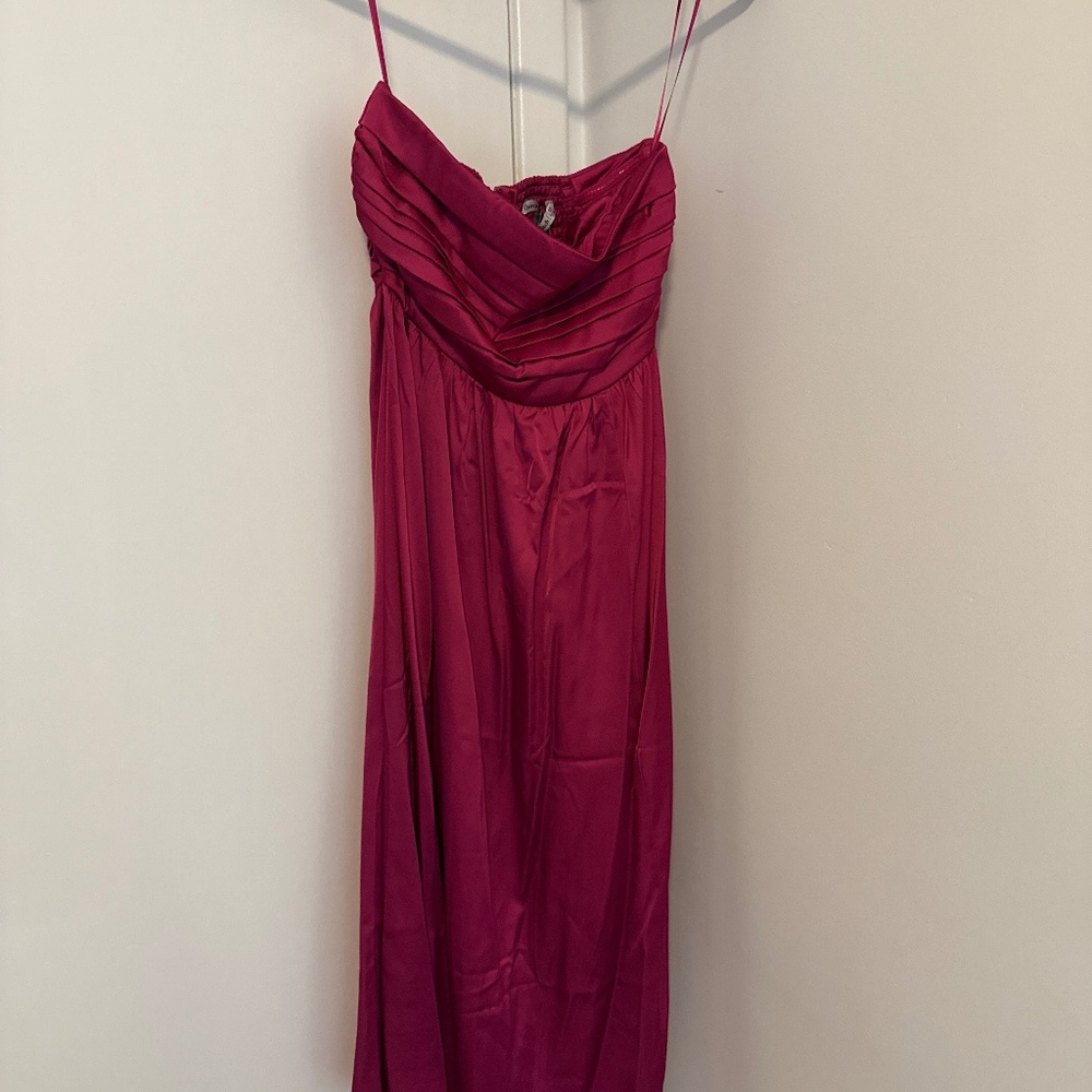 Hot pink Emerson Strapless Dress